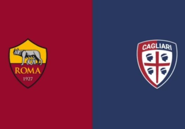 Roma 2 vs Cagliari 0 serie a italie Soccer foot(1)