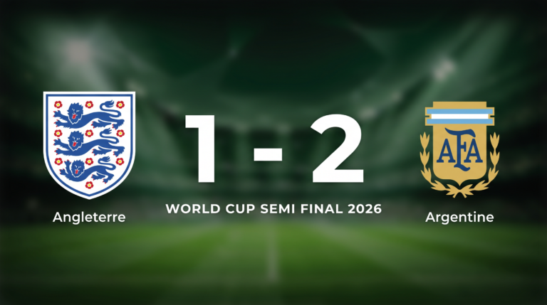 Angleterre 1-2 Argentine: Match Recap - World Cup Semi Final 2026