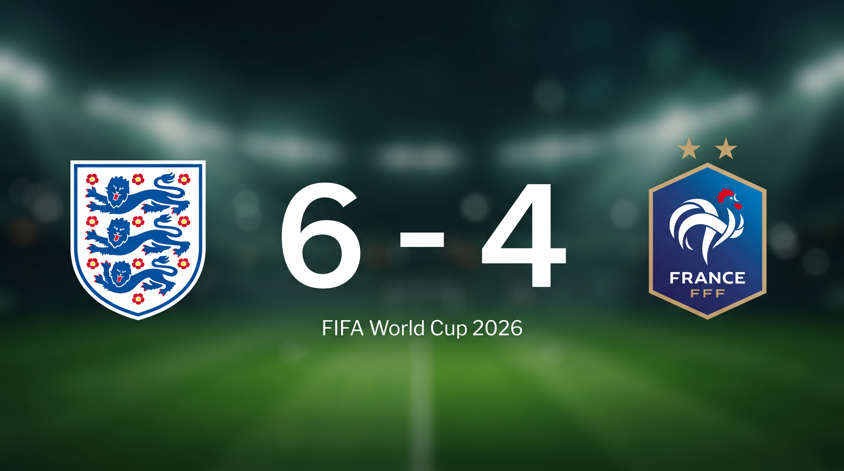 Angleterre Storm Past France 6-4 in a FIFA World Cup 2026 Goal-Fest