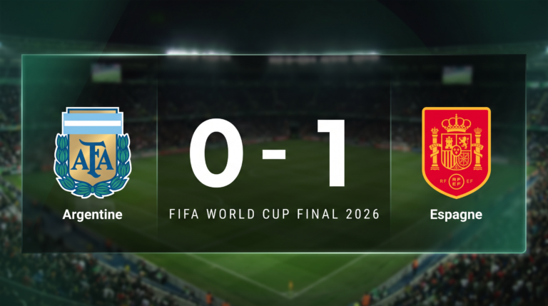 Argentine 0-1 Espagne: Match Recap - Fifa World Cup Final 2026