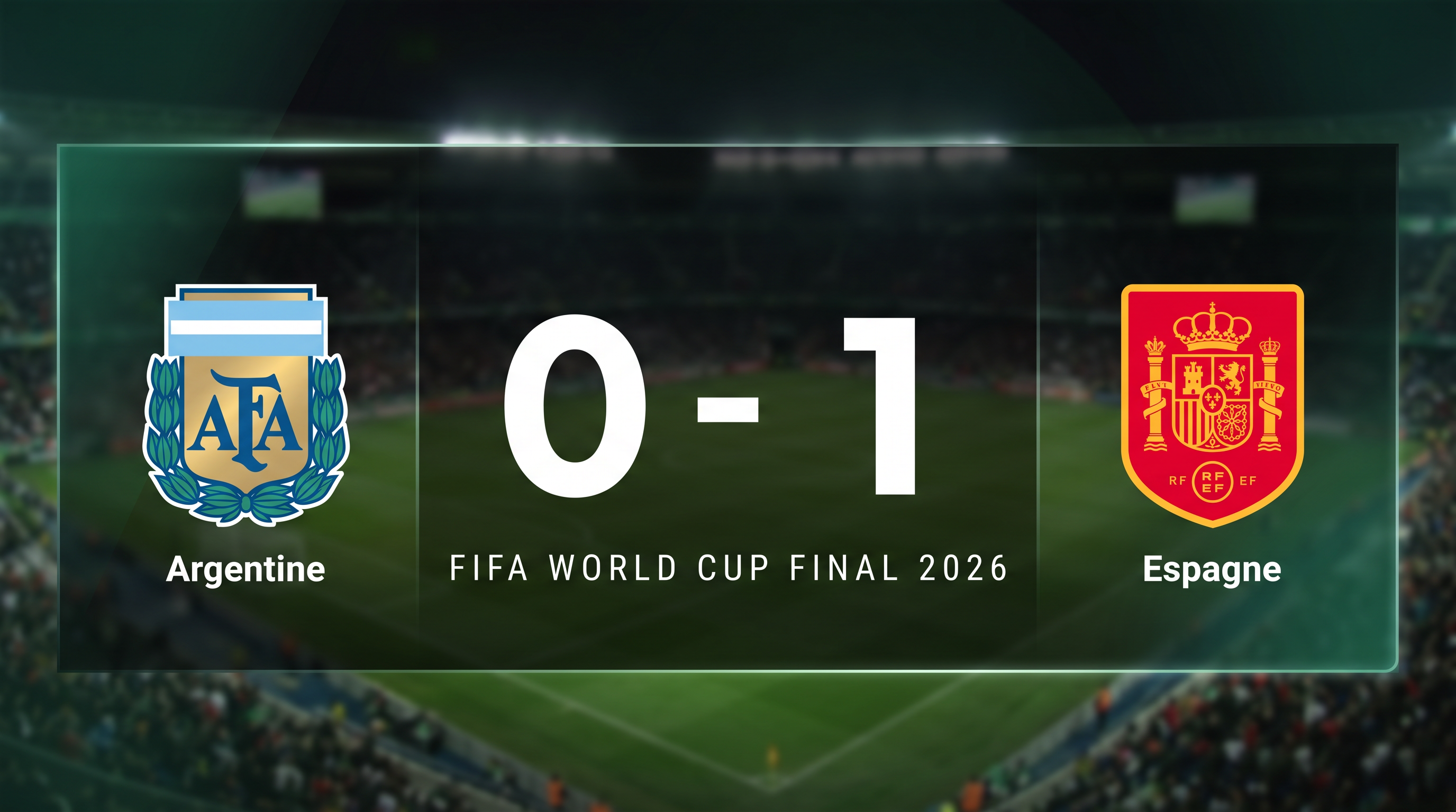 Argentine 0-1 Espagne: Match Recap - Fifa World Cup Final 2026