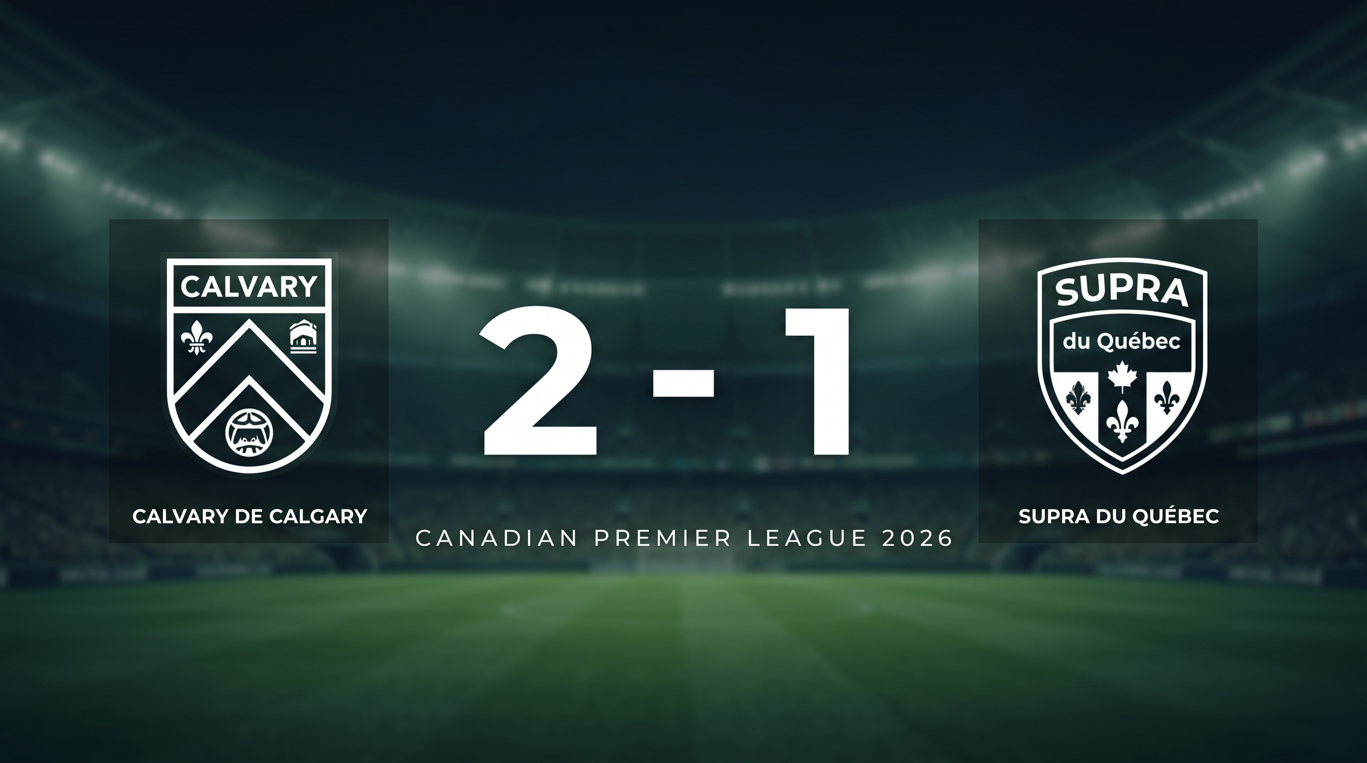 CALVARY de Calgary 2-1 SUPRA du Québec: Match Recap - Canadian Premier League 2026