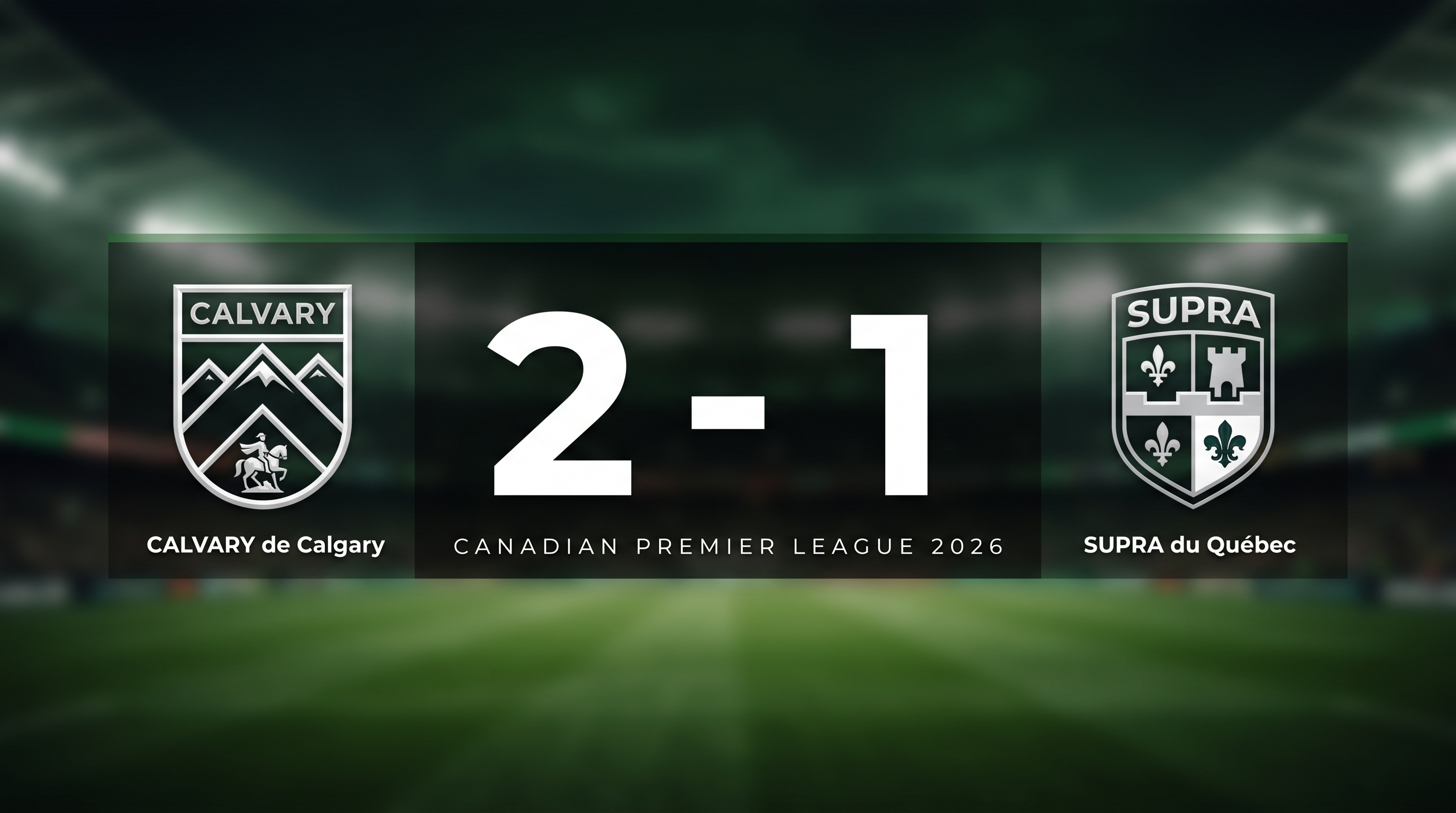 CALVARY de Calgary 2-1 SUPRA du Québec: Match Recap - Canadian Premier League 2026