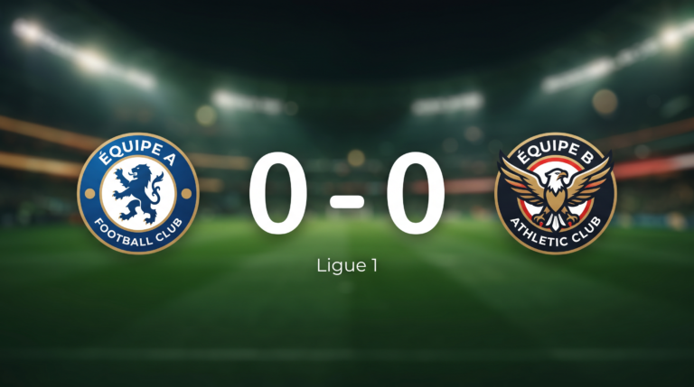 ÉquipeA and ÉquipeB Play Out a 0-0 Stalemate in Ligue 1