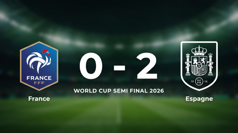 France 0-2 Espagne: Match Recap - World Cup Semi Final 2026