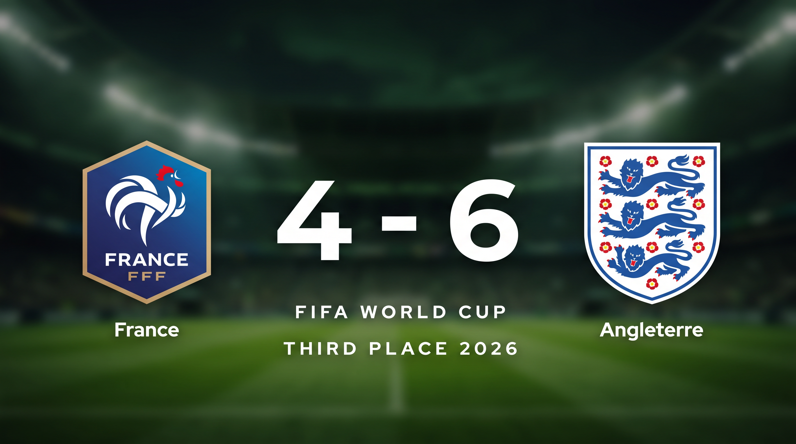 France 4-6 Angleterre: Match Recap - Fifa World Cup Third Place 2026