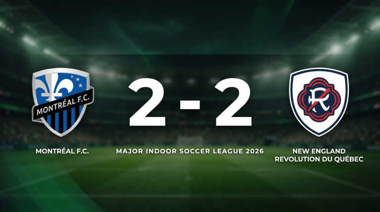 Montréal F.C. 2-2 New England Revolution du Québec: Match Recap - Major indoor Soccer league 2026