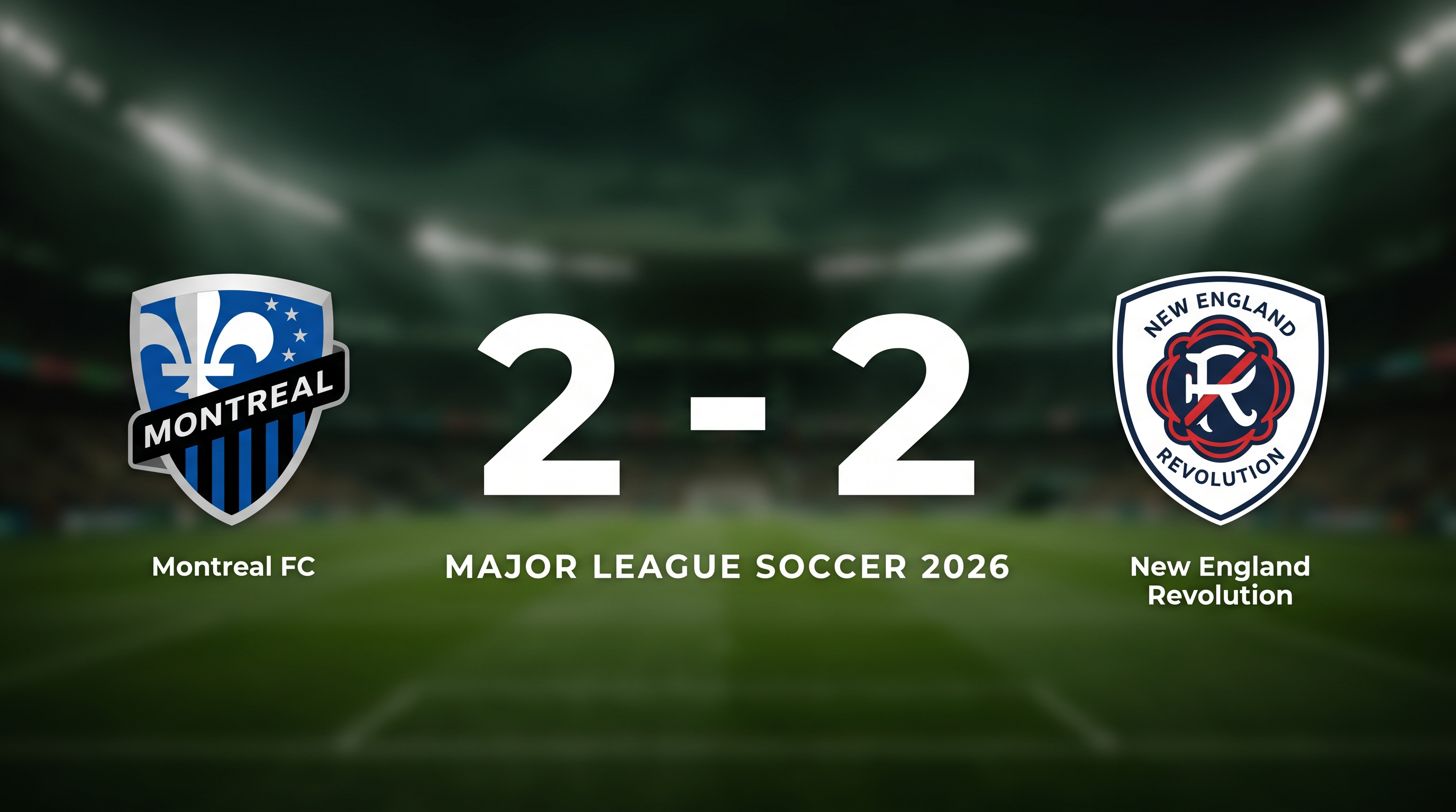 Montreal FC 2-2 New England Revolution: Match Recap - Major League Soccer 2026
