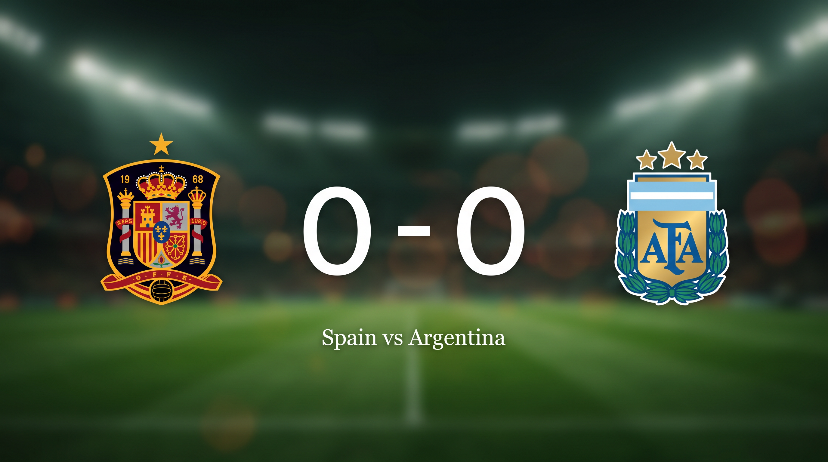 Spain and Argentina Play Out a 0-0 Stalemate in Spain vs Argentina