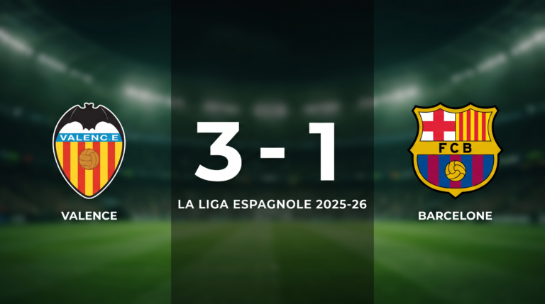 VALENCE 3-1 BARCELONE: Match Recap - La Liga espagnole 2025-26