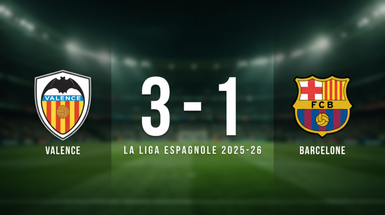 VALENCE 3-1 BARCELONE: Match Recap - La Liga espagnole 2025-26